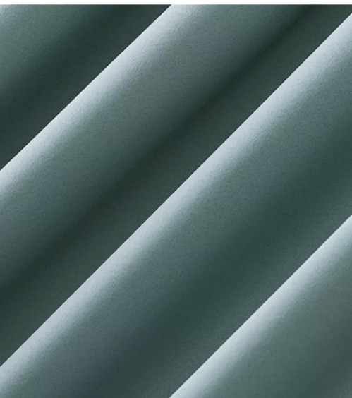 Sun Zero Blackout Rod Pocket Curtain Panel Mineral Blue 40 x 63in