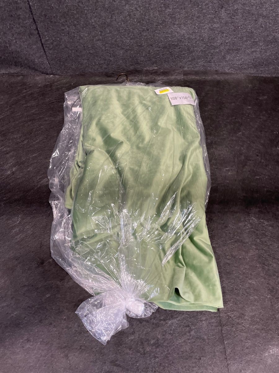 NUAGE Linen Curtain Panel 108″ x 156″ Green Ombre NUA298
