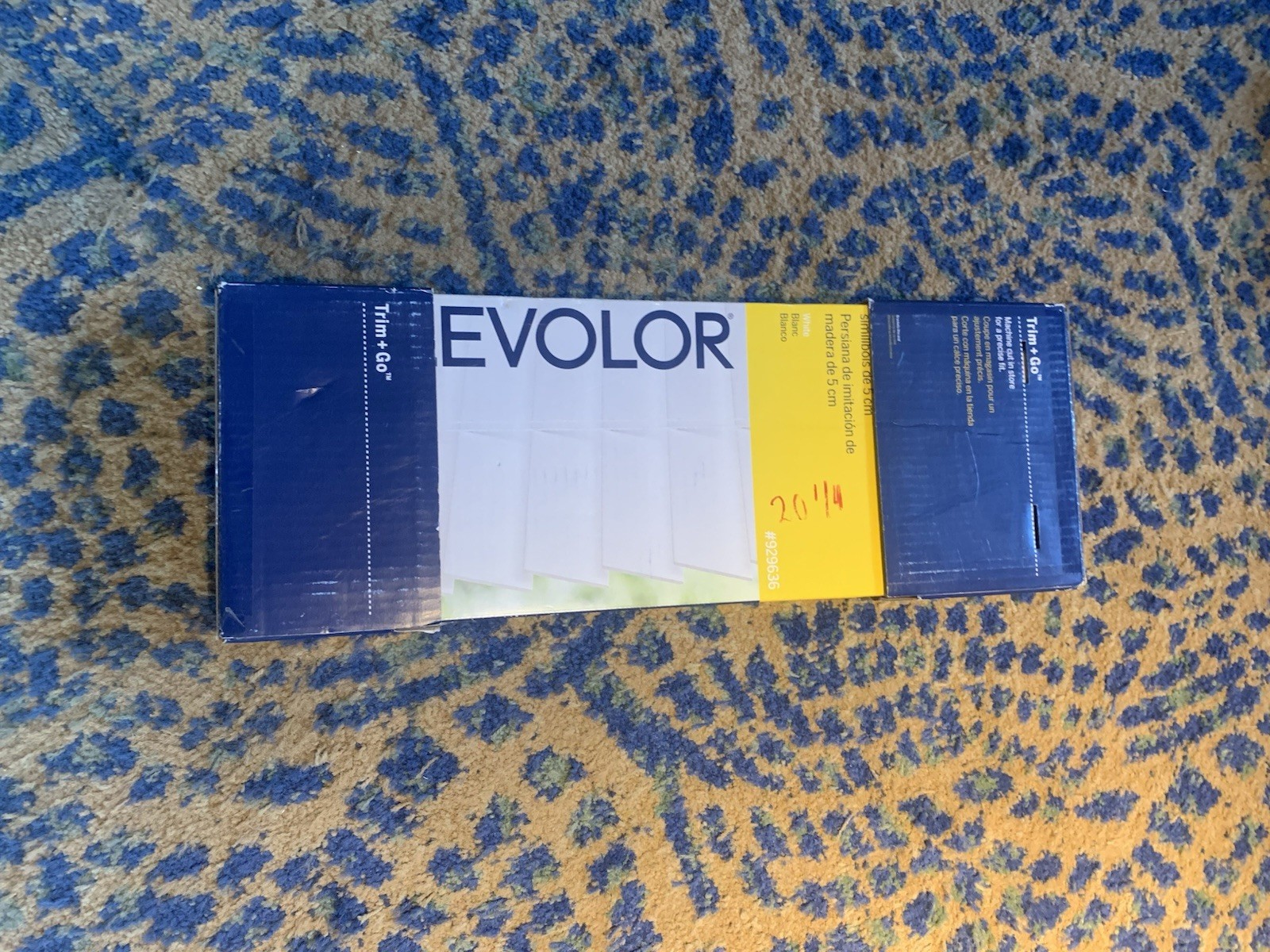 levolor faux wood blinds 23 in. x 64in