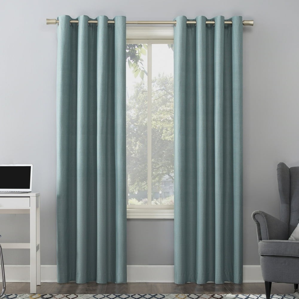 Sun Zero Duran Blackout Grommet Curtain Panel 50×95 Single Energy Saving