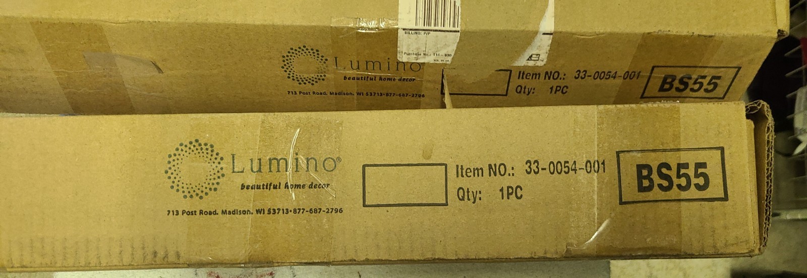 Lumino Blinds BS55 2in Cordless Flat Slat Faux Wood Blind