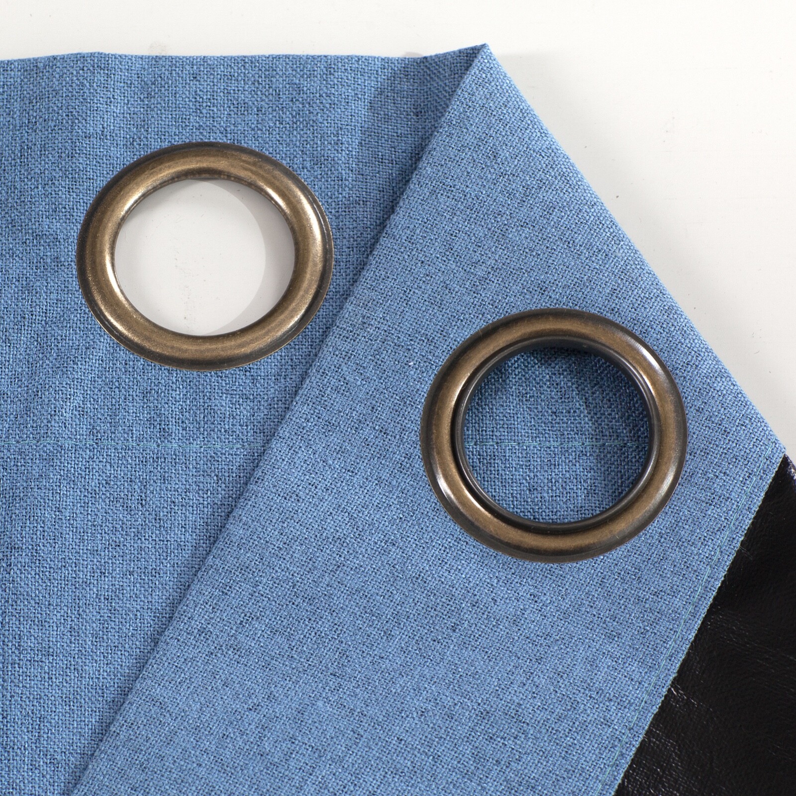 Blue 100% Blackout Window Curtains – Black Back & Grommets – 4 SIZES!!!