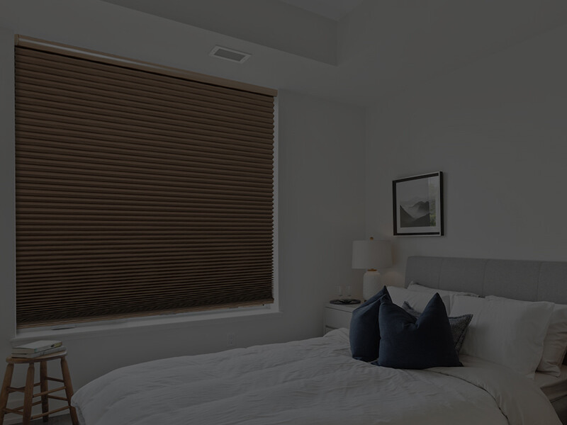 Made to Measure Cordless Darkening Blackout Brown Cellular Shade Honeycomb Blind