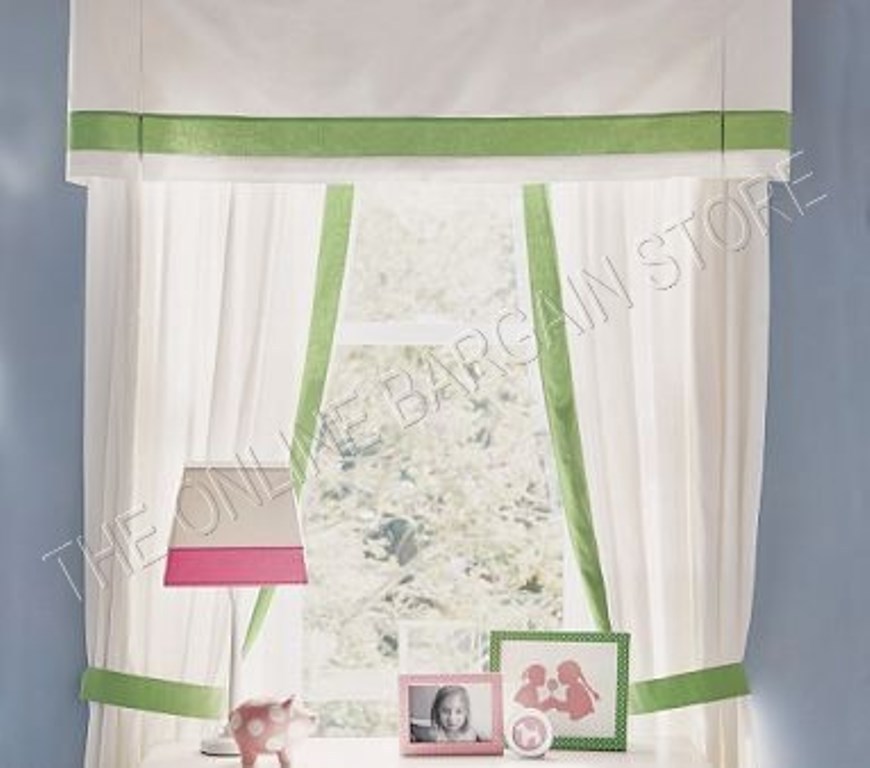 Pottery Barn Box Pleated Marissa Valance cornice Board Drapes Curtains 60×18 GRN