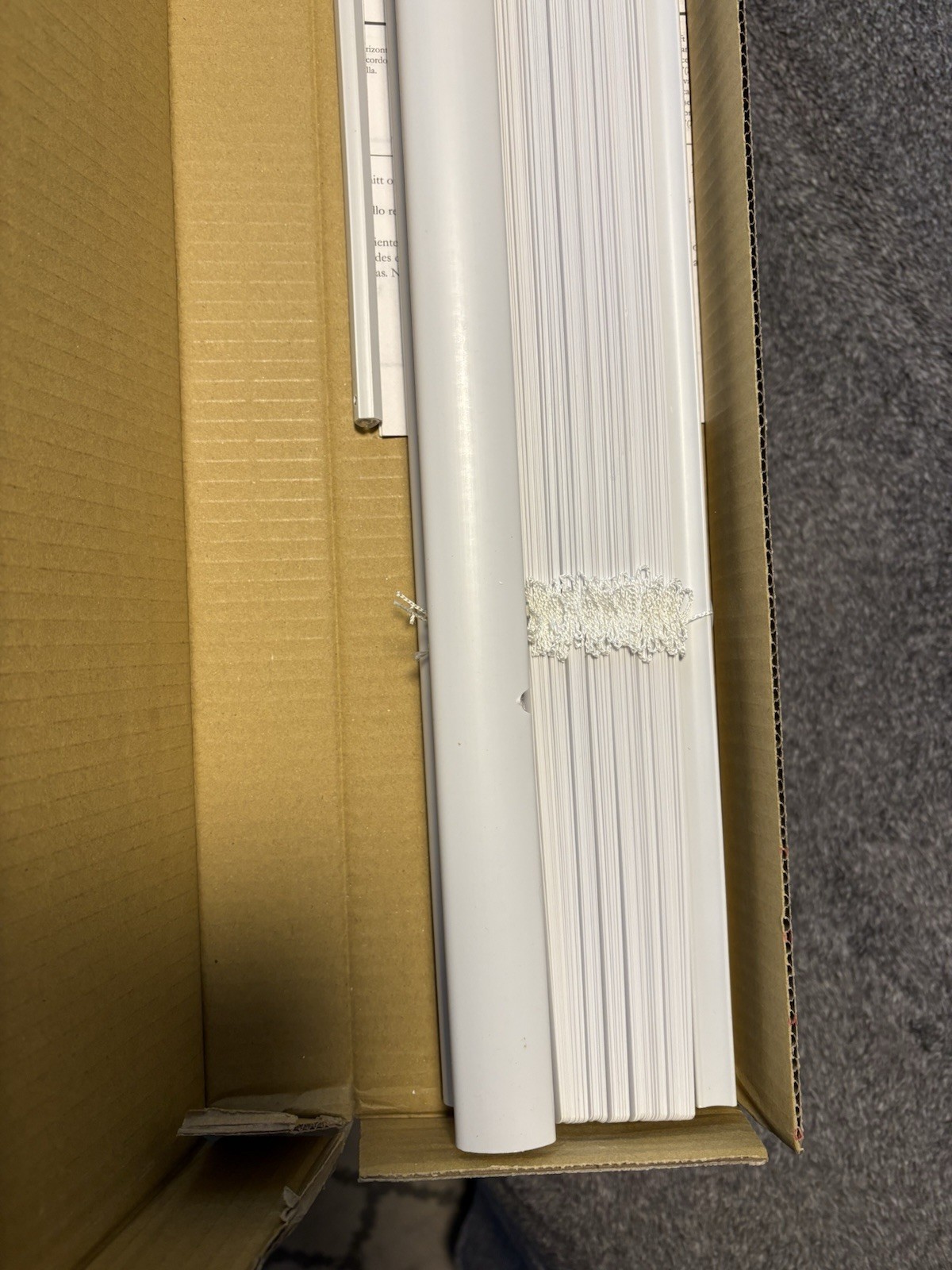 CHAMPION Cordless Vinyl Horizontal Blinds, White 26 x 72″