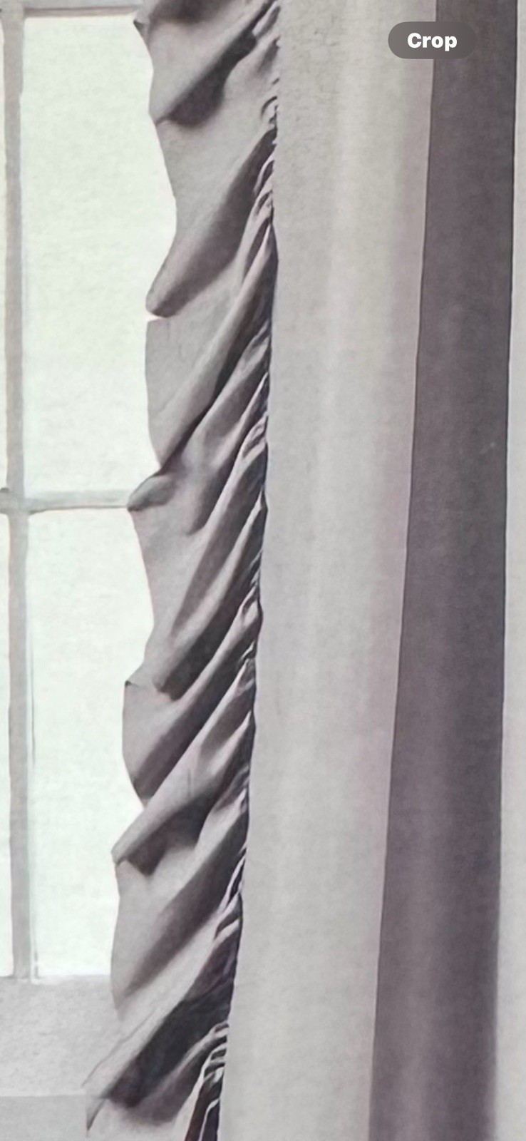 2PC BoHo Romantic Ruffle Reyna Light Filtering Window Curtains Panels Lush Décor
