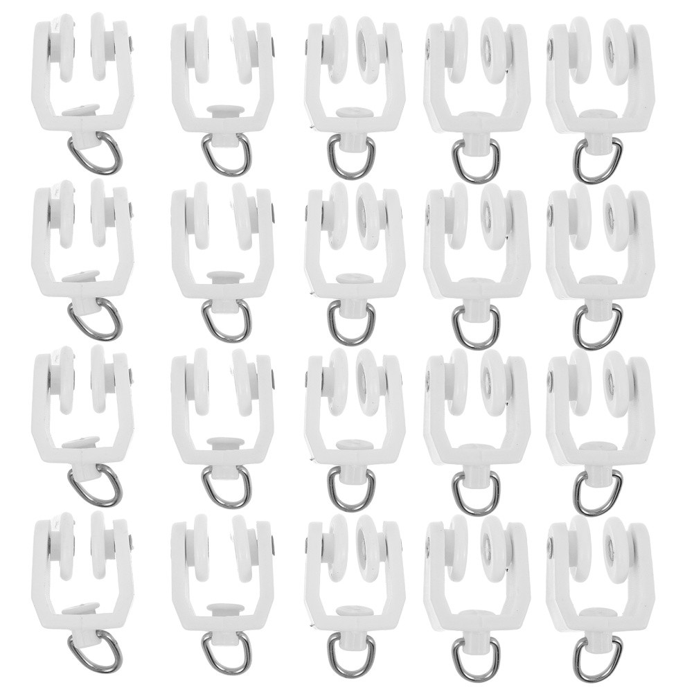140 Pcs Curtain Track Sliding Gliders Ceiling Divider Curtains Rail