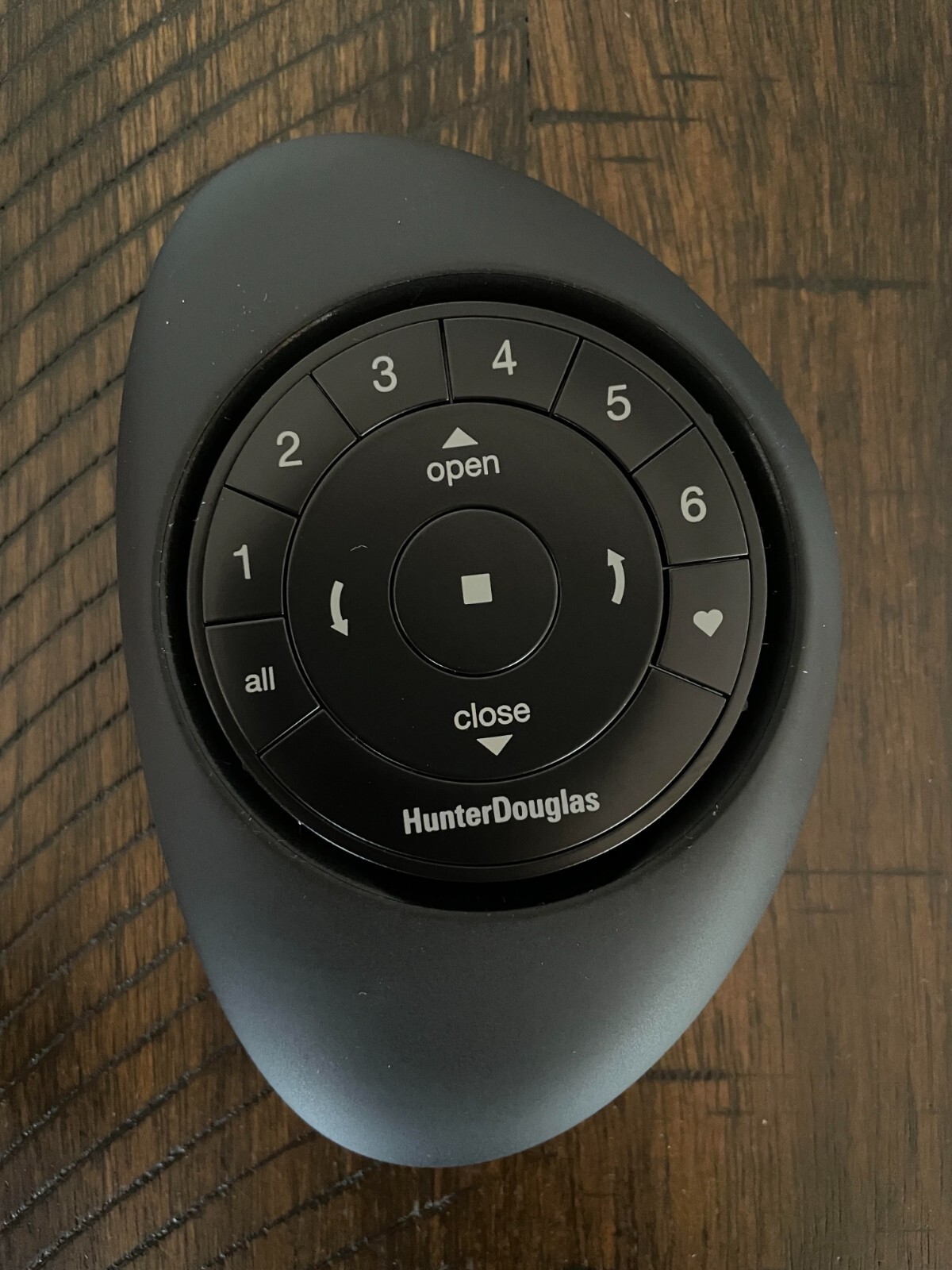 Hunter Douglas Powerview New Black Remote with Black pebble
