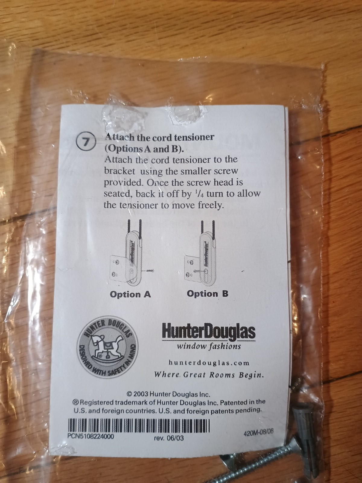 4 Packs! Universal Cord Tensioner Flush Mount Bracket Kit. Hunter Douglas Window