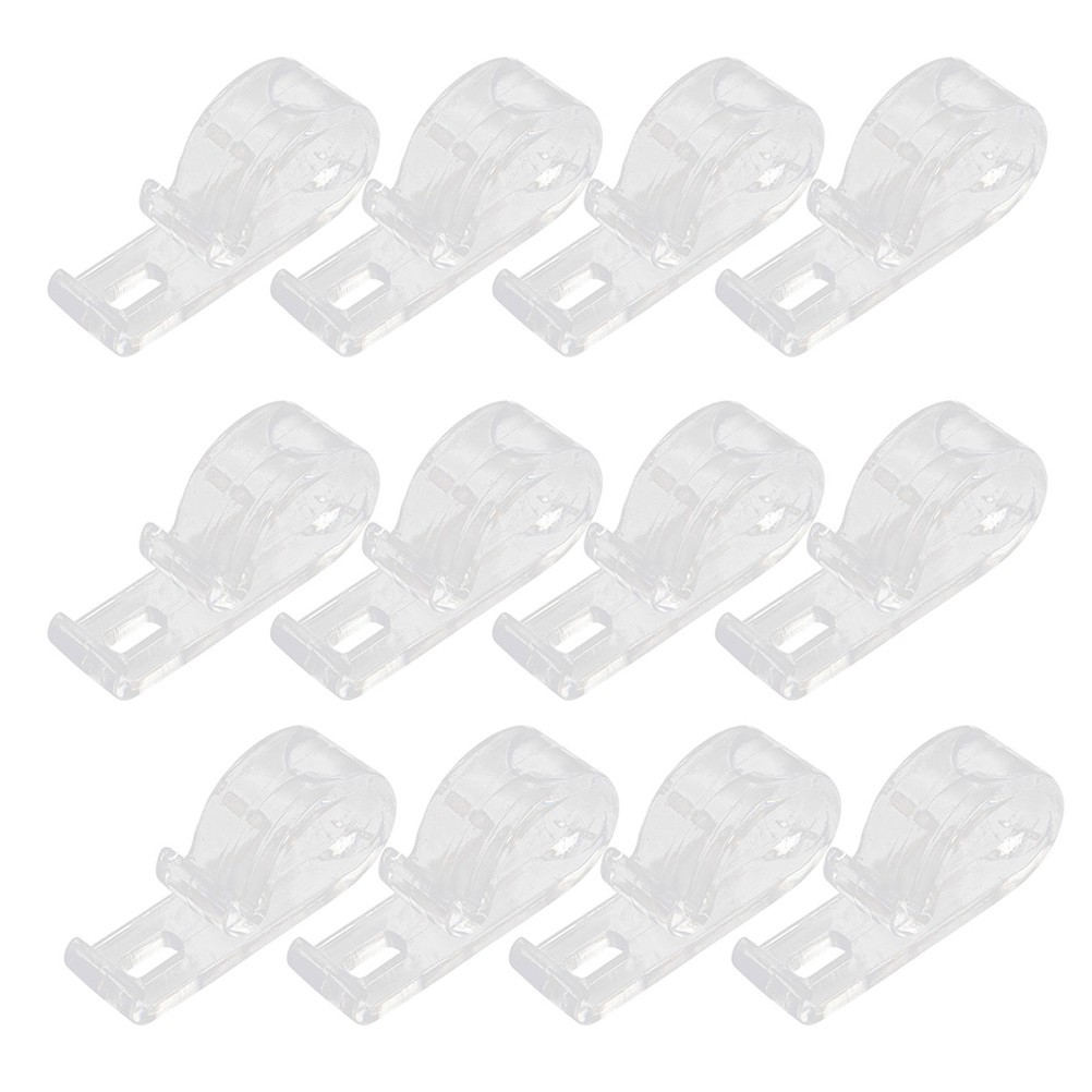 20Pcs Transparent Pom Curtain Hook Clips for Roller Blind Cord Safety