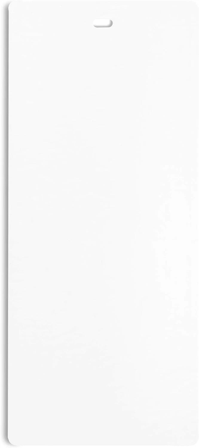 PVC Vertical Blind Replacement Slats Curved Smooth 94.5 Length 10, White