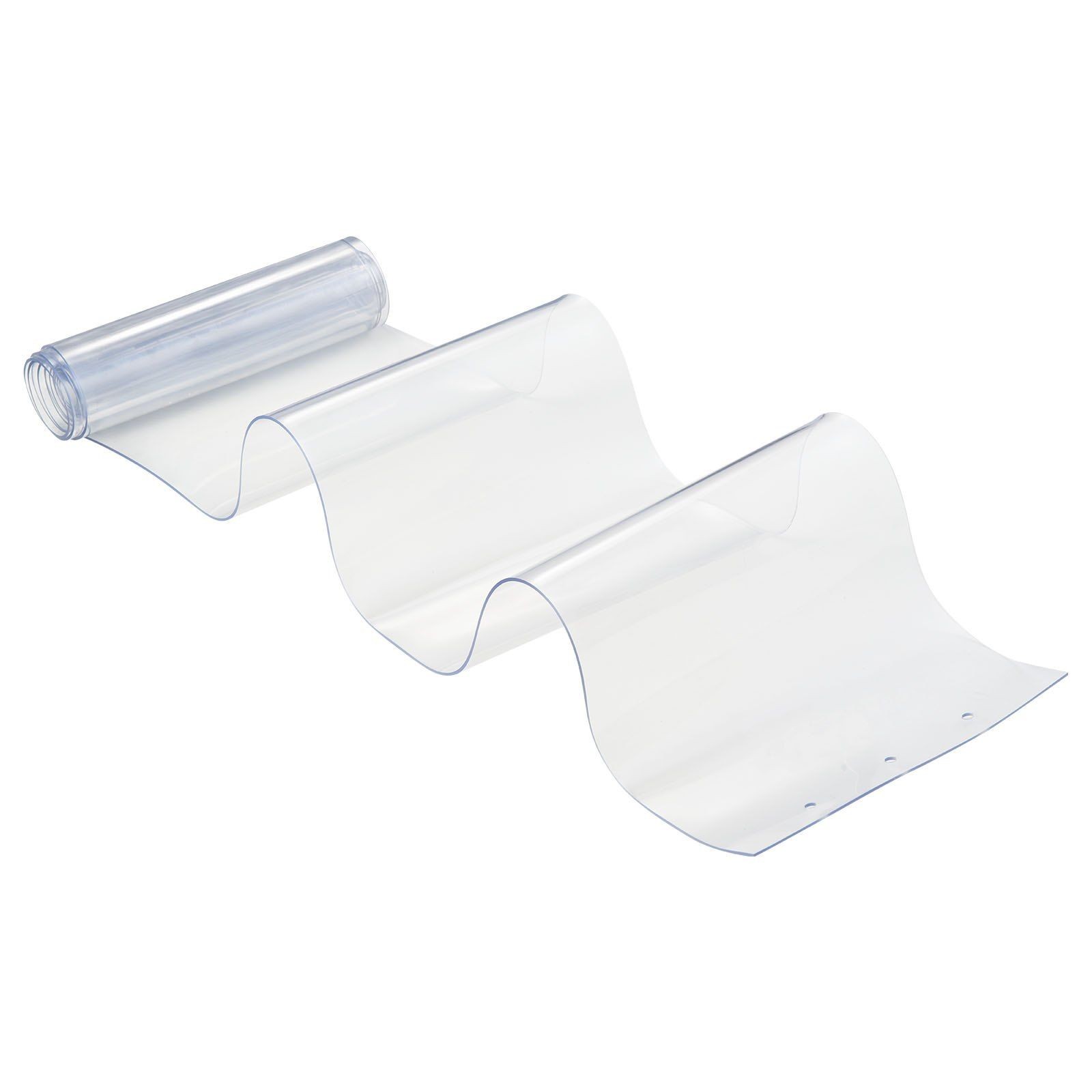 6PCS 84x36x0.08in Clear Plastic Strip Door Curtain Insulating Refrigeration
