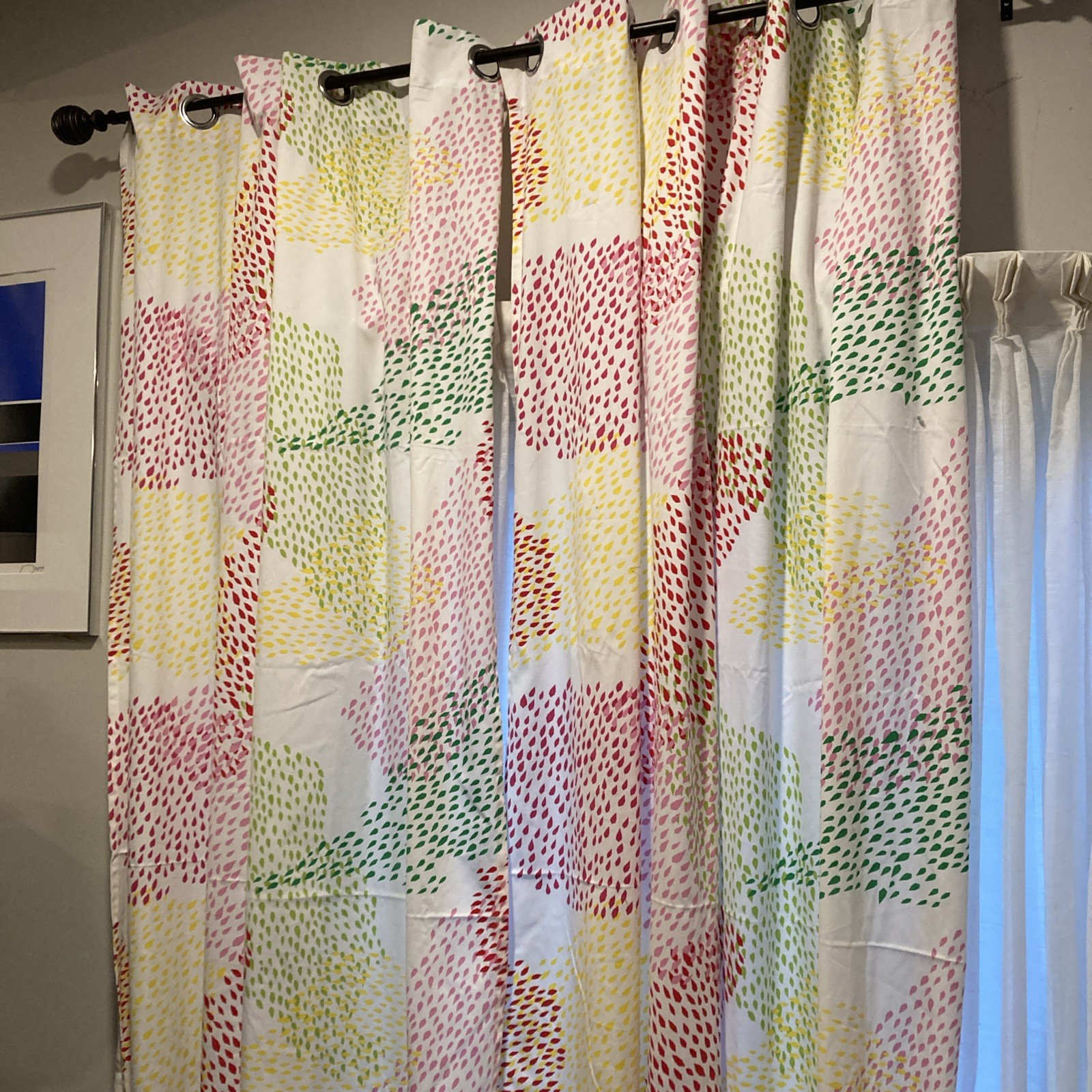Pair of IKEA Curtain Panels MURGRONA 58″ X 98″ Linda Sjunnesson Multi Color