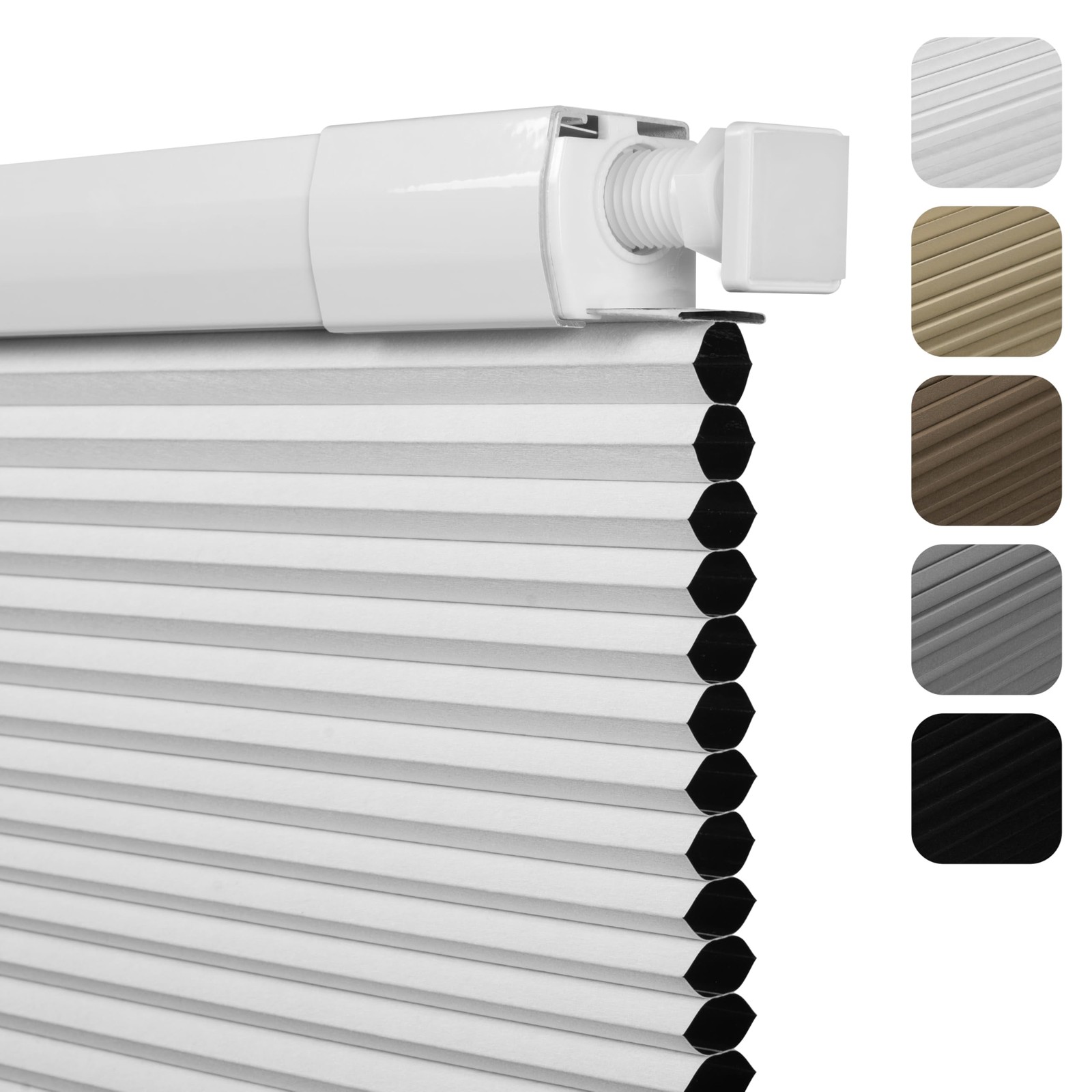 Sulugood White Cellular Shades 27″W x 64″H