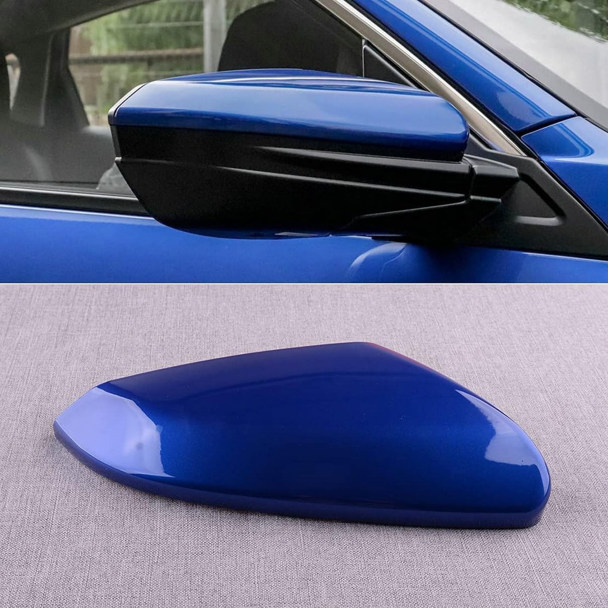 White Right Passenger Side Mirror Cap Cover For Honda Civic 2016-2021