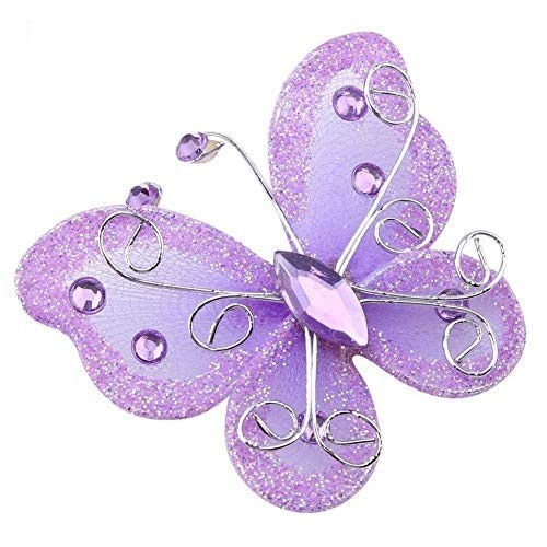 Organza Butterflies, 24pcs Sheer [Optional] White, Blue, Pink, Purple, Red