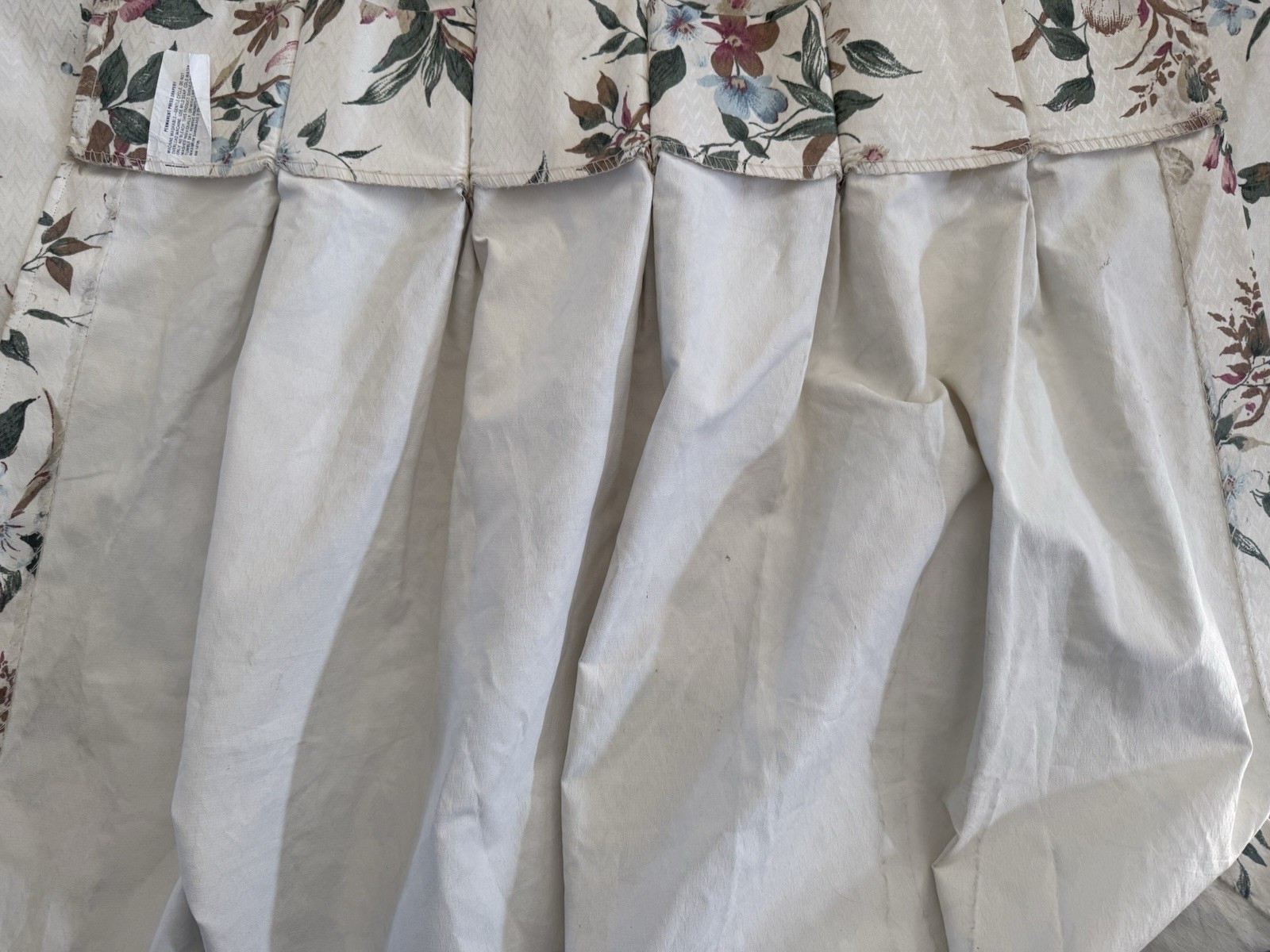 3 VINTAGE PINCH PLEAT PANEL INSULATED CURTAINS Ea 25” W 63” L BURLINGTON USA