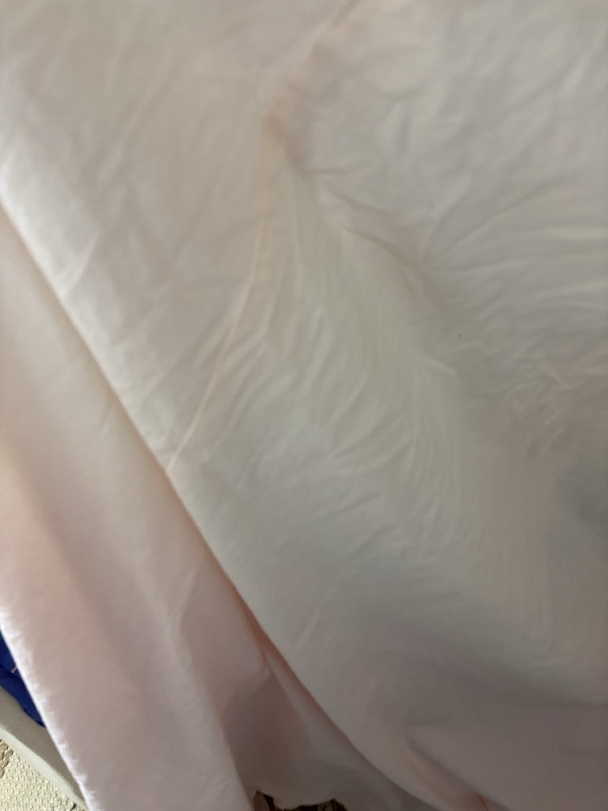 Set/2 Pottery Barn Teen 44×84” Shimmer Velvet Tie Top Drapes Blush Pink