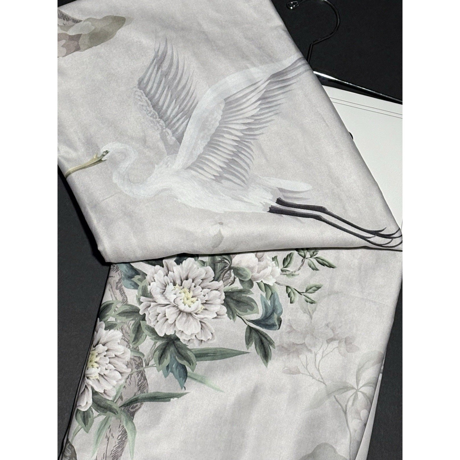 Callisto Home Heron Bird Window Curtains Panels 38 X 96” Set Of 2 Panels Blush