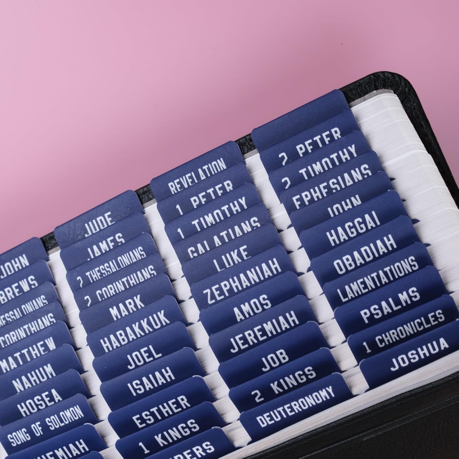 UPAFEXXI-Laminated Bible Tabs, Tabs for Women and Men, Reposition Blue