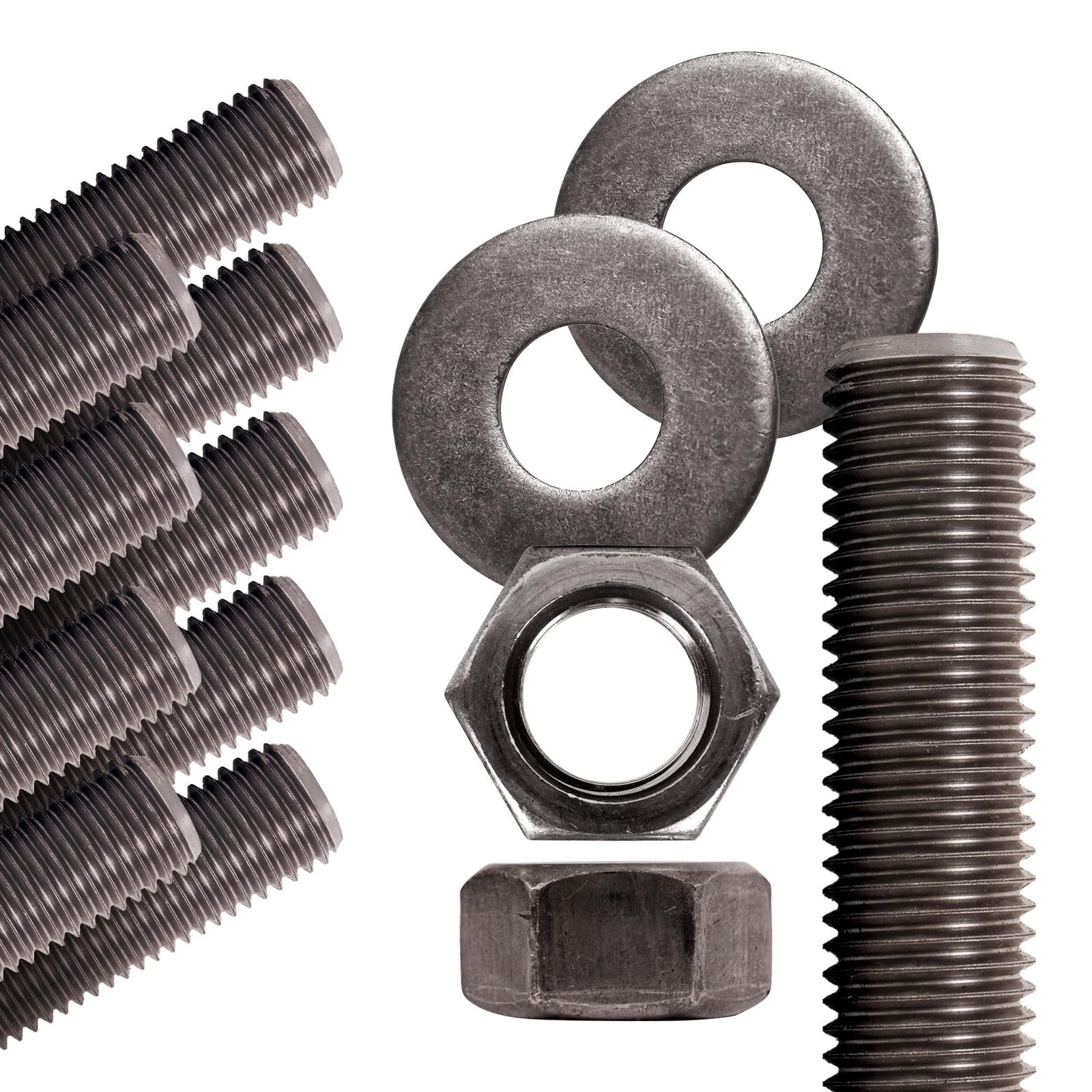 Unfinished Threaded Rods 1/4″-20 x 36″ (10-Pack) – Coarse All-Thread ASTM A307 G