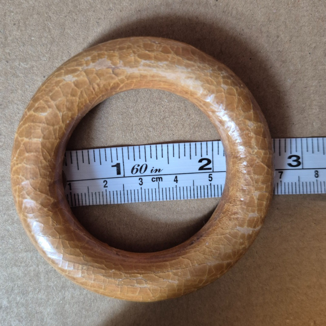 Wooden Curtain Drapery Rings with pre-drilled Holes Craft Drapery 11 pcs.