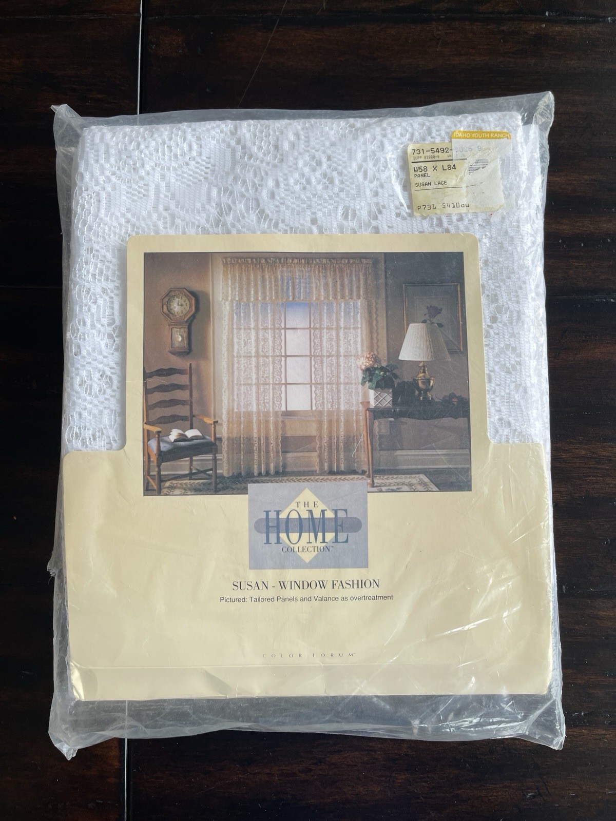 JCPenney The Home Collection Susan Lace Window Panel 58×84 White Shade 45 SEALED