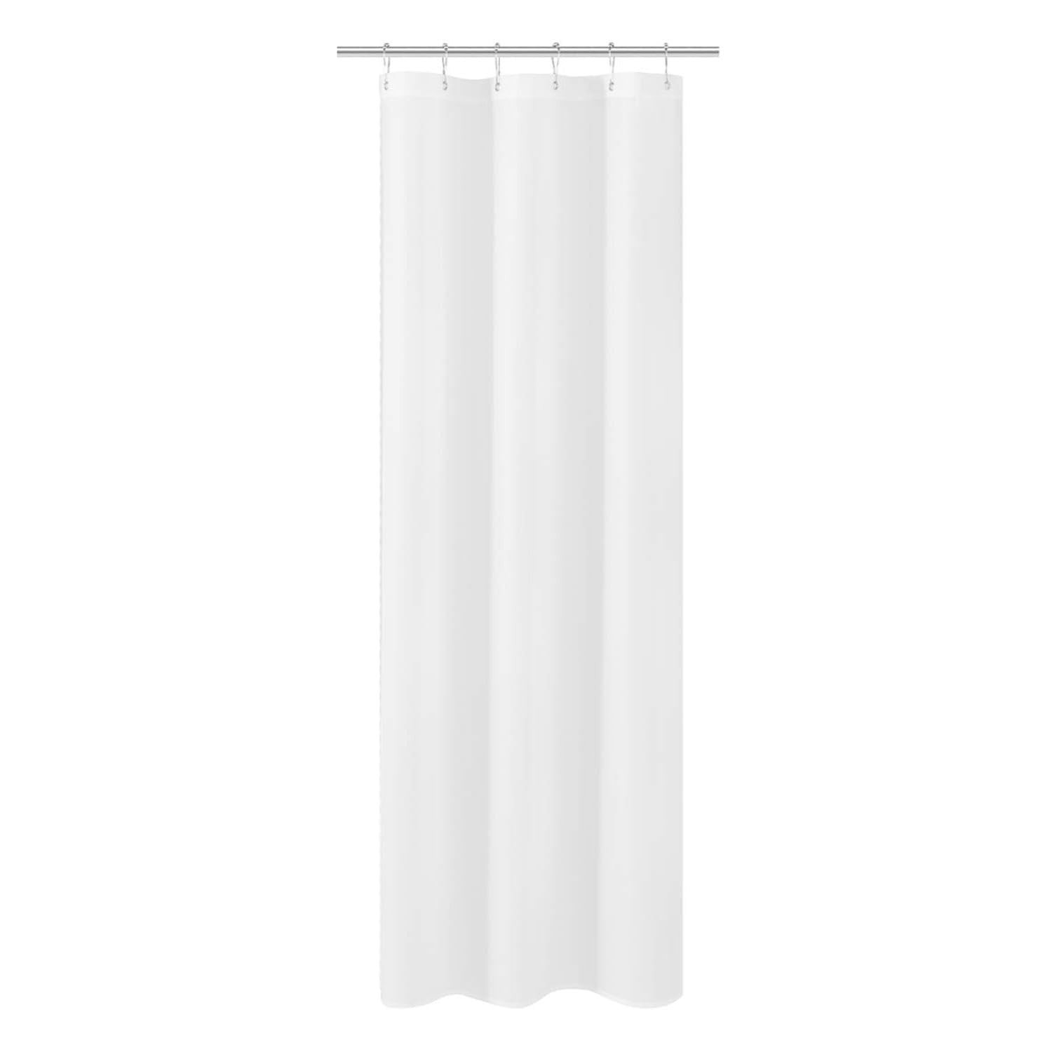 N&Y HOME Small Stall Shower Curtain Liner 32″W x 72″L (Pack of 1), White