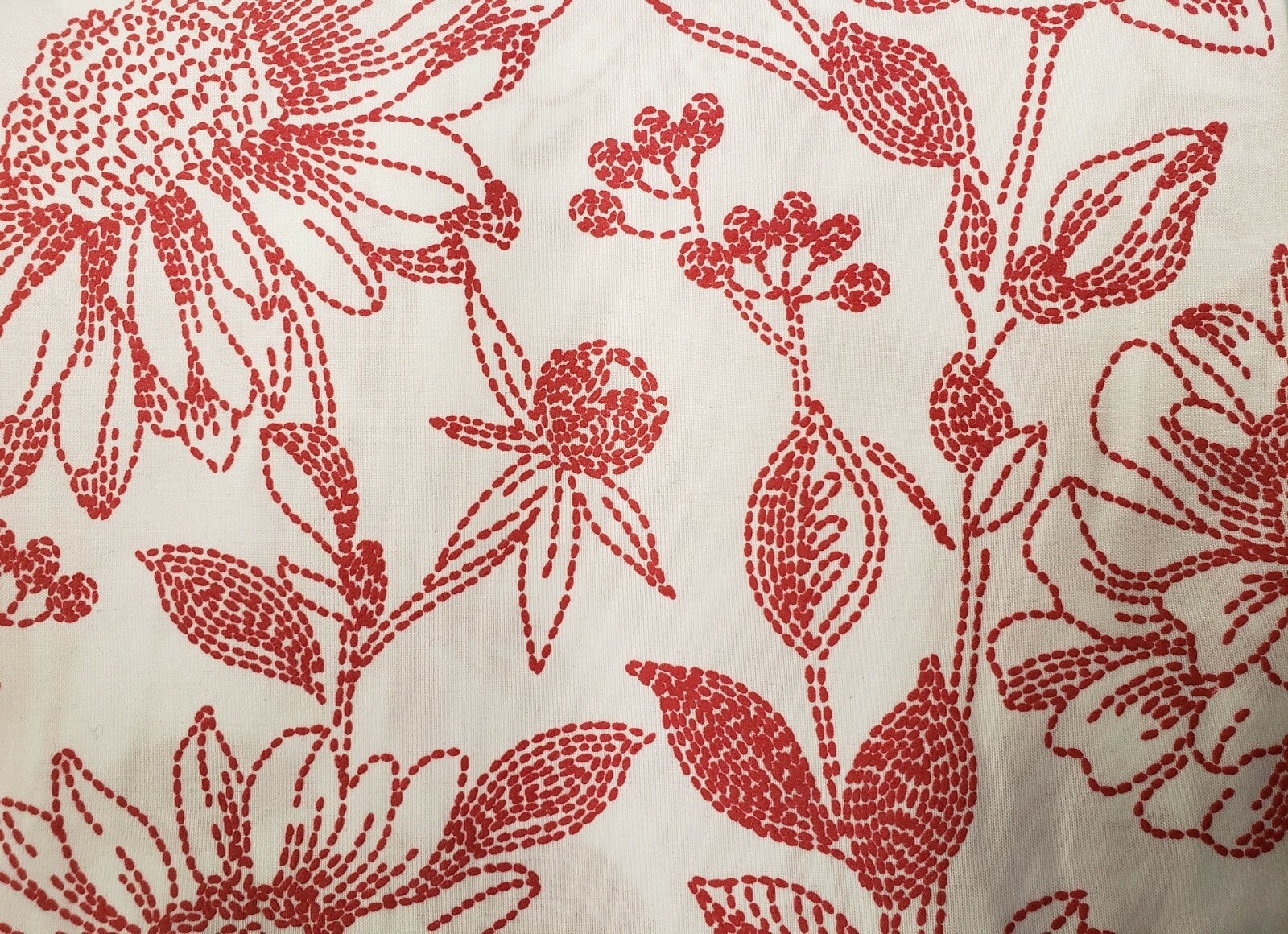 Kitchen Window Curtains Set:2 Tiers(28×36″)&Valance(56×15″)RED FLOWERS,AMELIA,RH