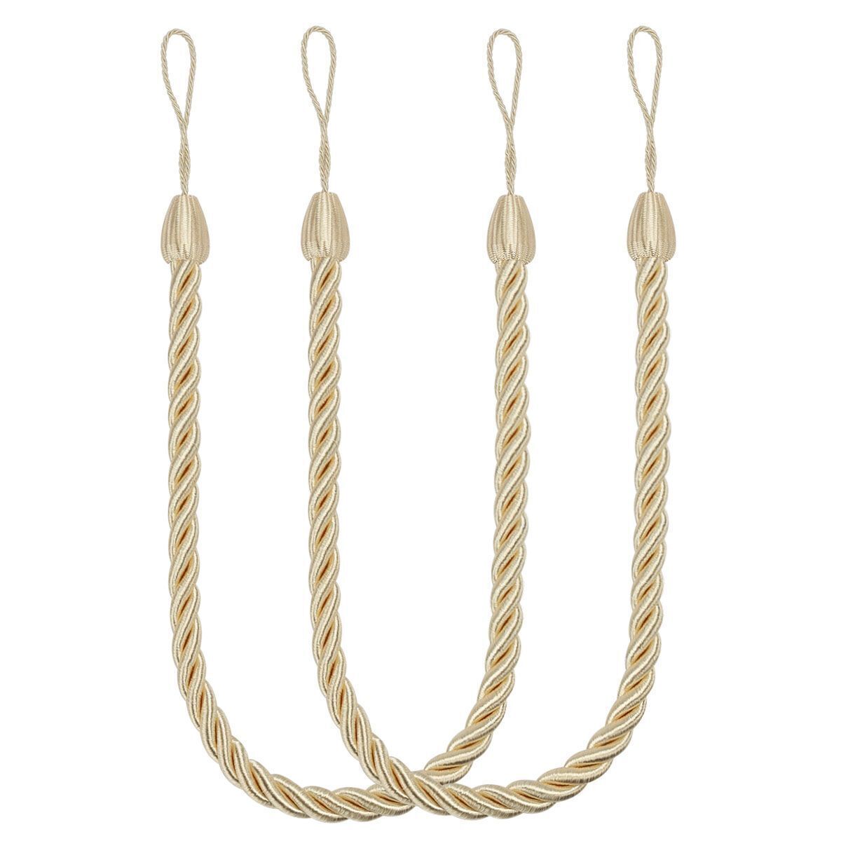 4 Curtain Tieback Tie Backs Holdbacks Handmade Braid Durable Curtains Rope Nylon