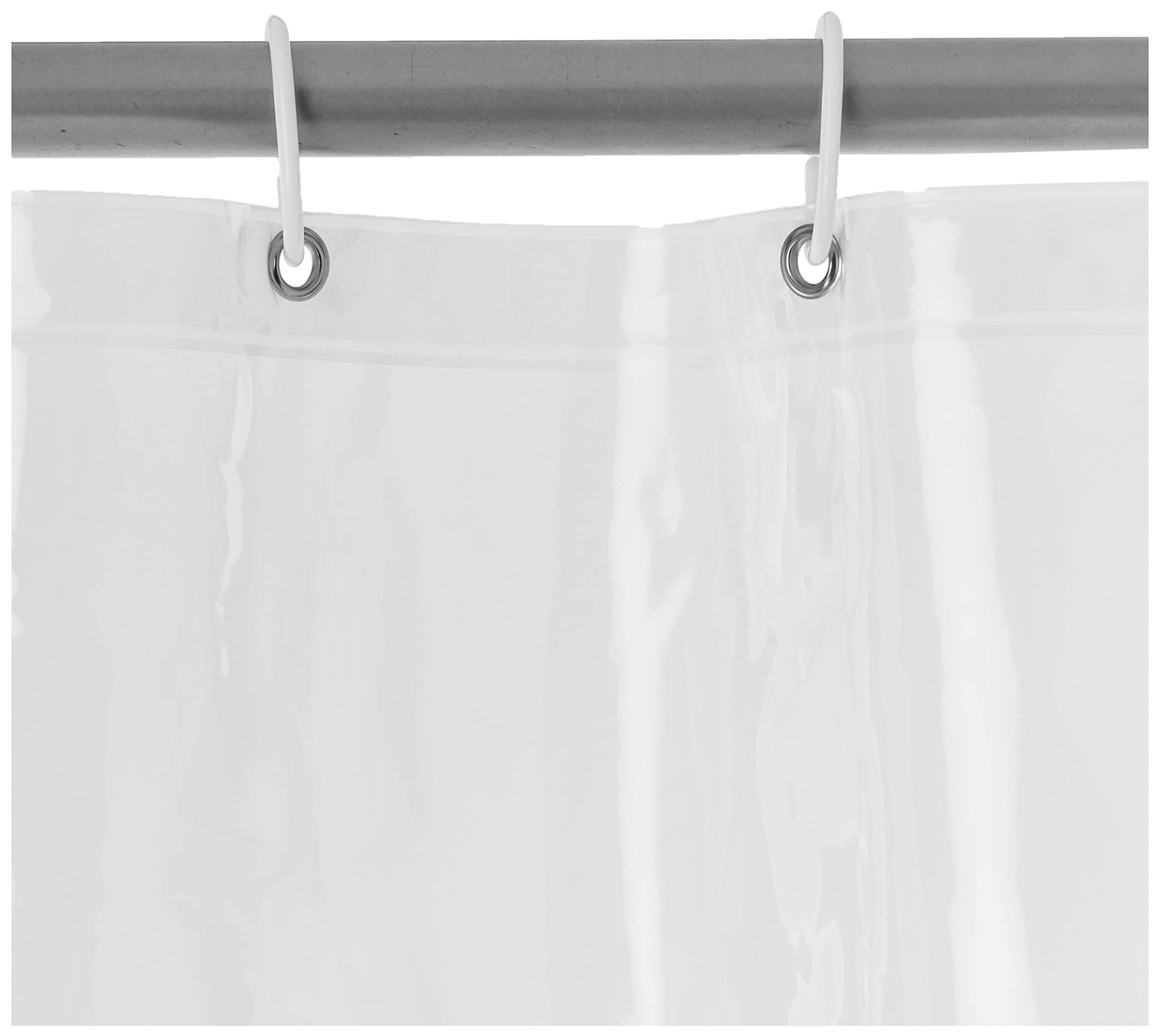 Amazon Basics Water Resistant 8-Gauge PEVA 72″W x 72″L (Pack of 1), Clear