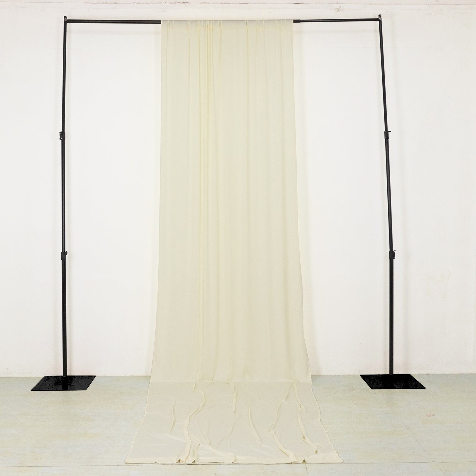 16 ft IVORY 4-Way Stretch Spandex Divider Backdrop Curtain Party Wedding