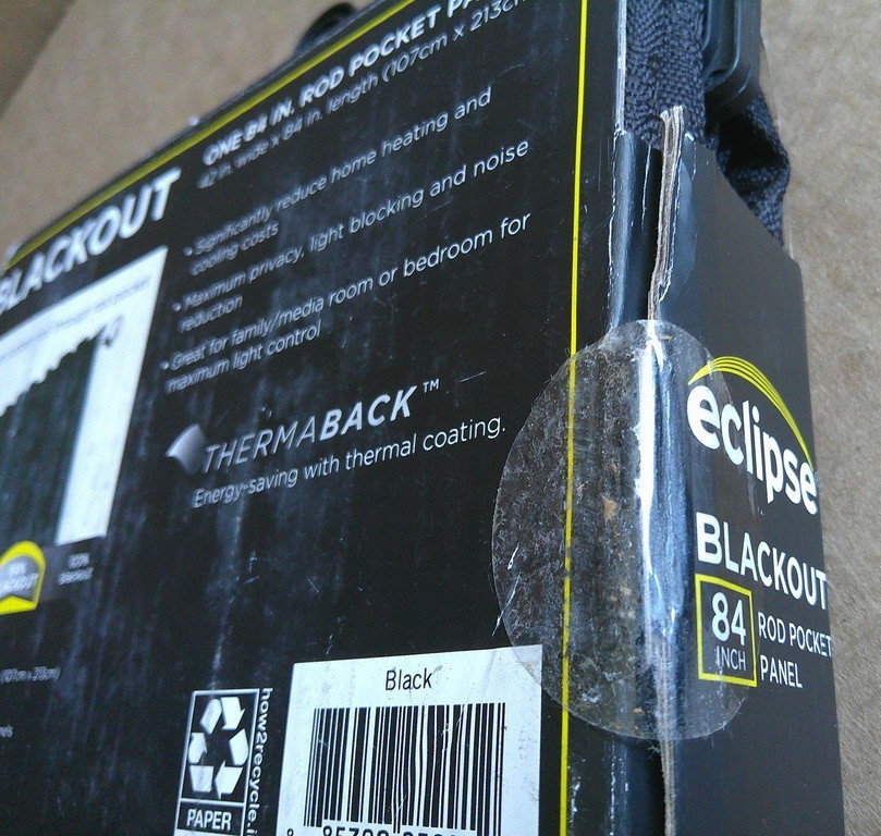 Eclipse Samara Solid Blackout Curtain Panels SET (42″ wide by 84″ long) NEW