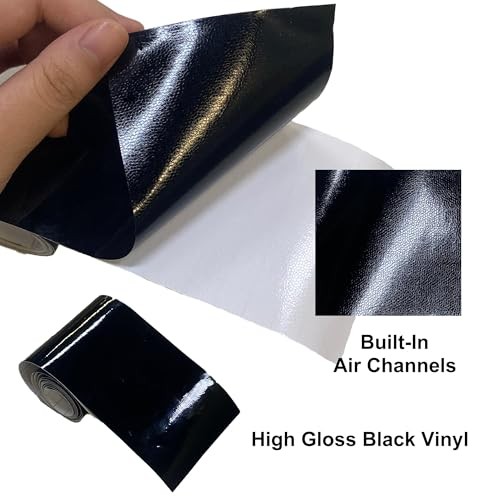Vinyl Wrap, Cars Vinyl Film Tapes Kit for Blackout 6in x 30ft Gloss Black