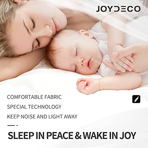 Joydeco Blackout Curtains 72 Inch Length 2 Panels Set, Thermal Insulated Long