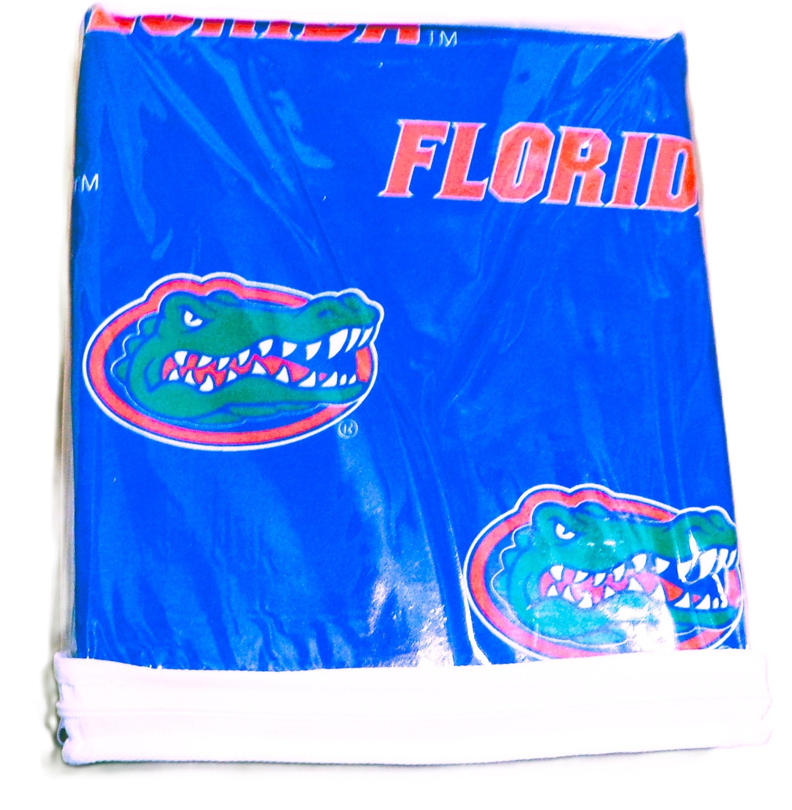 Florida’s Gators, Two New 63″ Curtain Panels, Each 42″ Wide, w/ Ties, Dark Blue