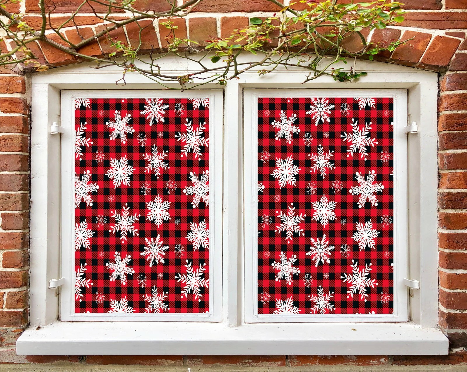 3D Snow O284 Christmas Window Film Print Sticker Cling Stained Glass Xmas Fa