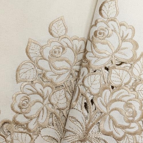 1panel Embroidery Bowknot Decorative 59″W x 18″L (Pack of 1) Khaki-bowknot