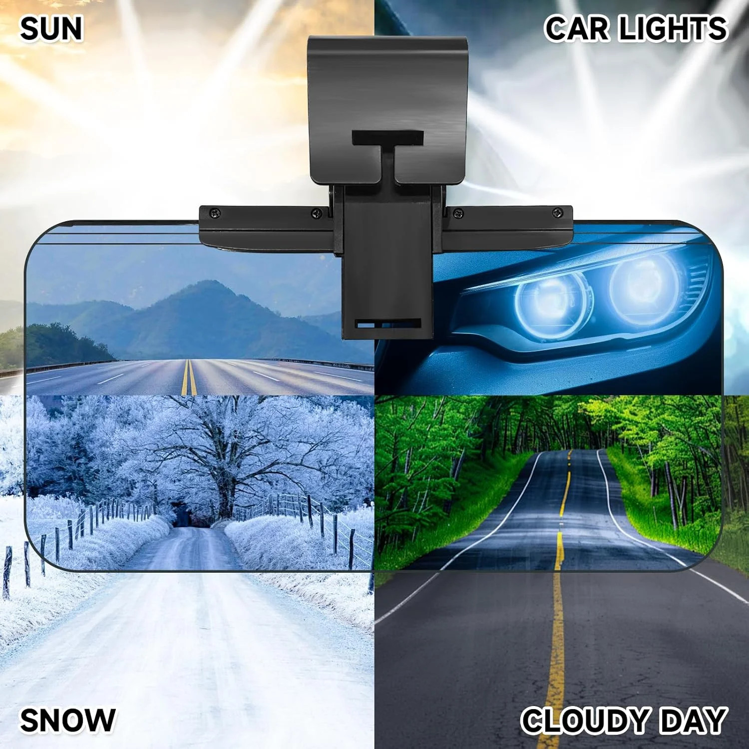 Sun Visor Extender for Cars，Adjustable Car Visor Extender Sun Blocker(UV400) ，Po