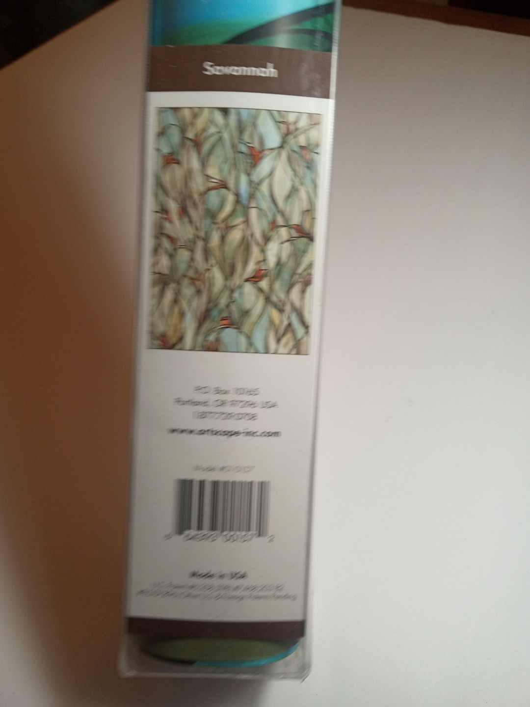 New 24×36 SAVANNAH Stained Glass Privacy Static Cling WINDOW FILM Free Shipping