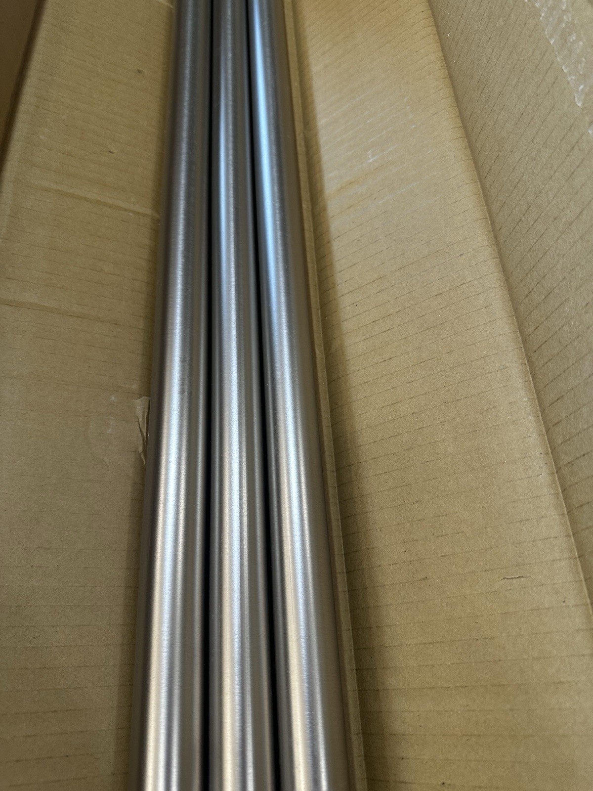 Pottery Barn Pewter 1.25 Standard Curtain Drape Rod 166-240″ NO FINIAL