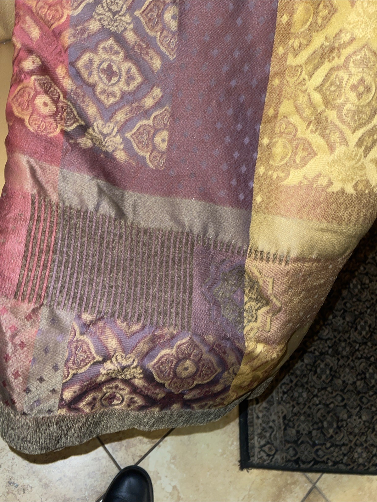 JC Penney Home Patchwork Pole top Panel Pair Set 84×54” Each Panel