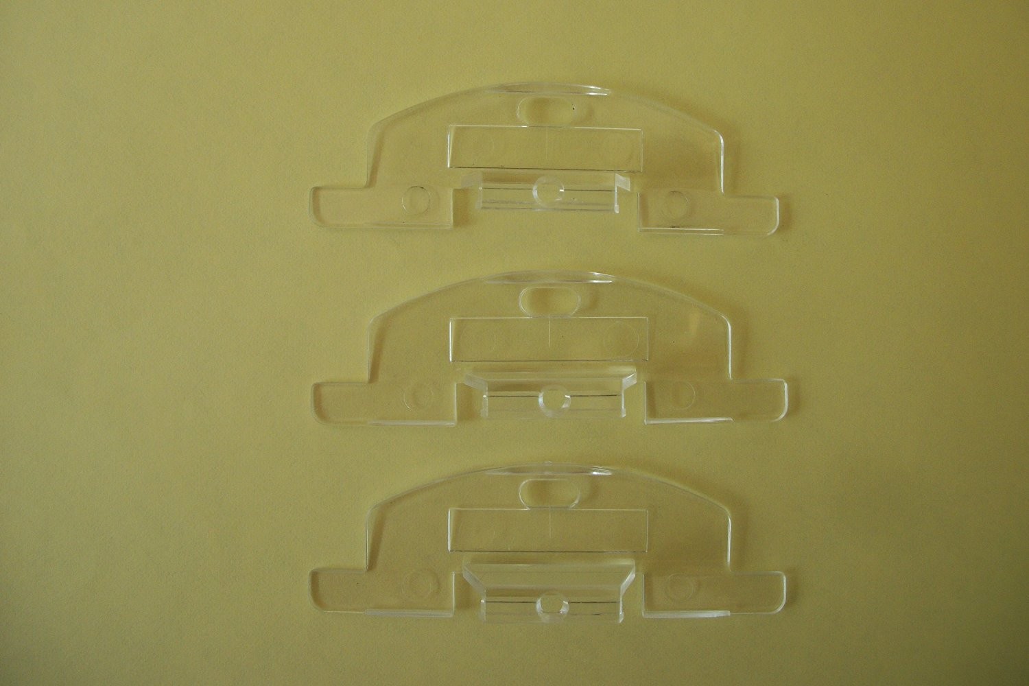 3 Hunter Douglas OEM Clear Plastic Handles for 3/4″ Pleat Cordless Shades