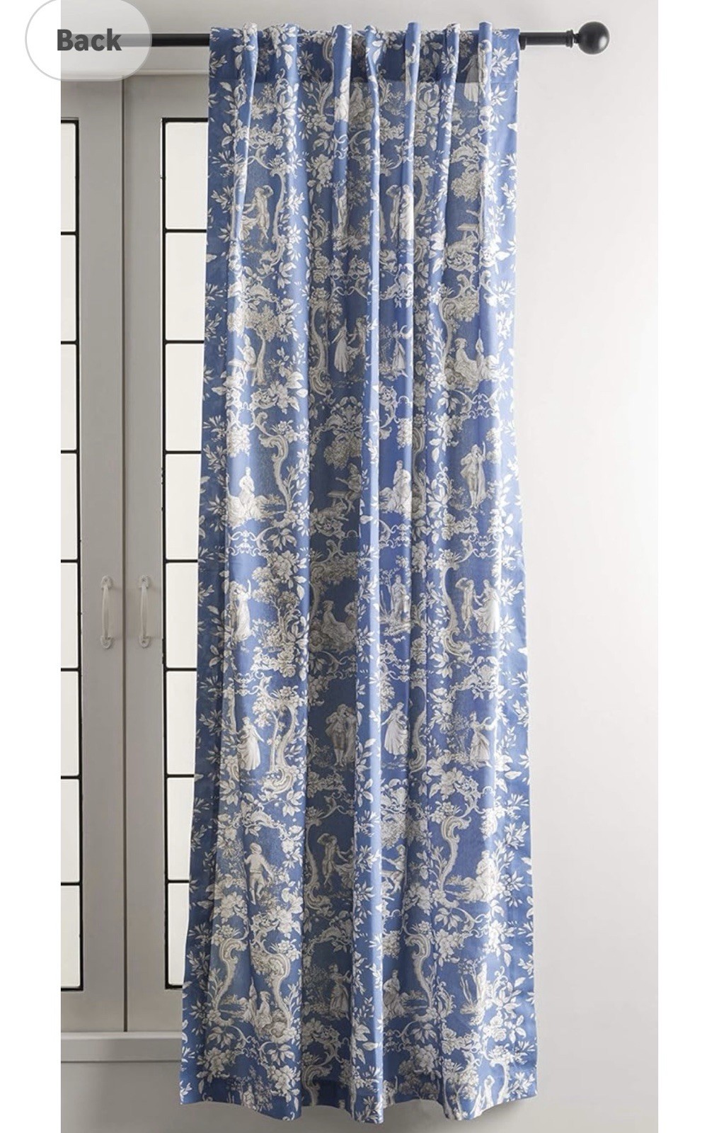 Maison d’ Hermine Curtains for Living Room 100% Cotton 96” X 50” One Panel