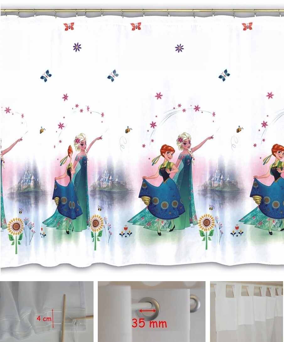 Luxury Net Voile Curtains Frozen Fever