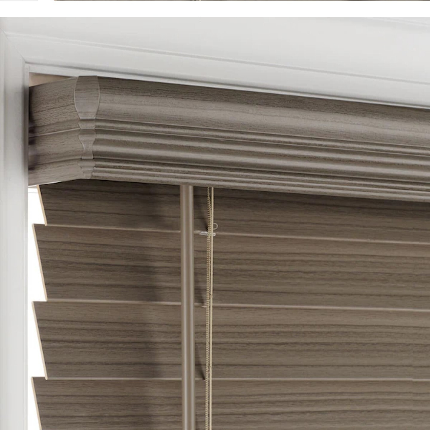 HDC Room Darkening 2.5 in. Gray Blinds – 21″ W x 48″ H (20.5″ Actual Width)