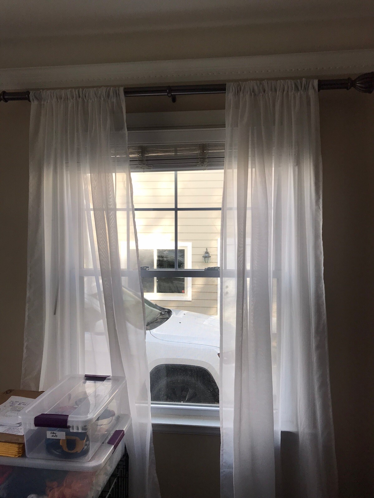 Home Depot 2 in. Blinds with Cord 42.5 x 52″