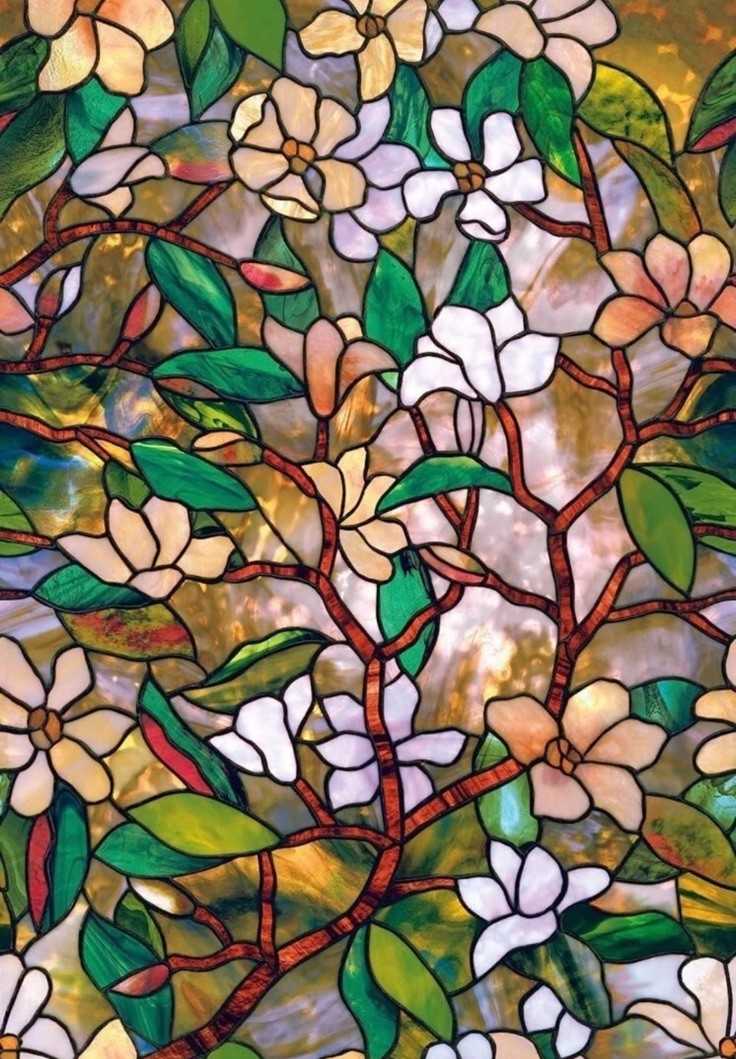 Artscape Magnolia Decorative Stained Glass Window Film 24″ x 36″ 01-0113 – LOT/5