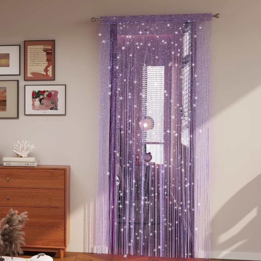 Decorative Door String Curtain Wall Panel Fringe Window Room Divider Blind Di…