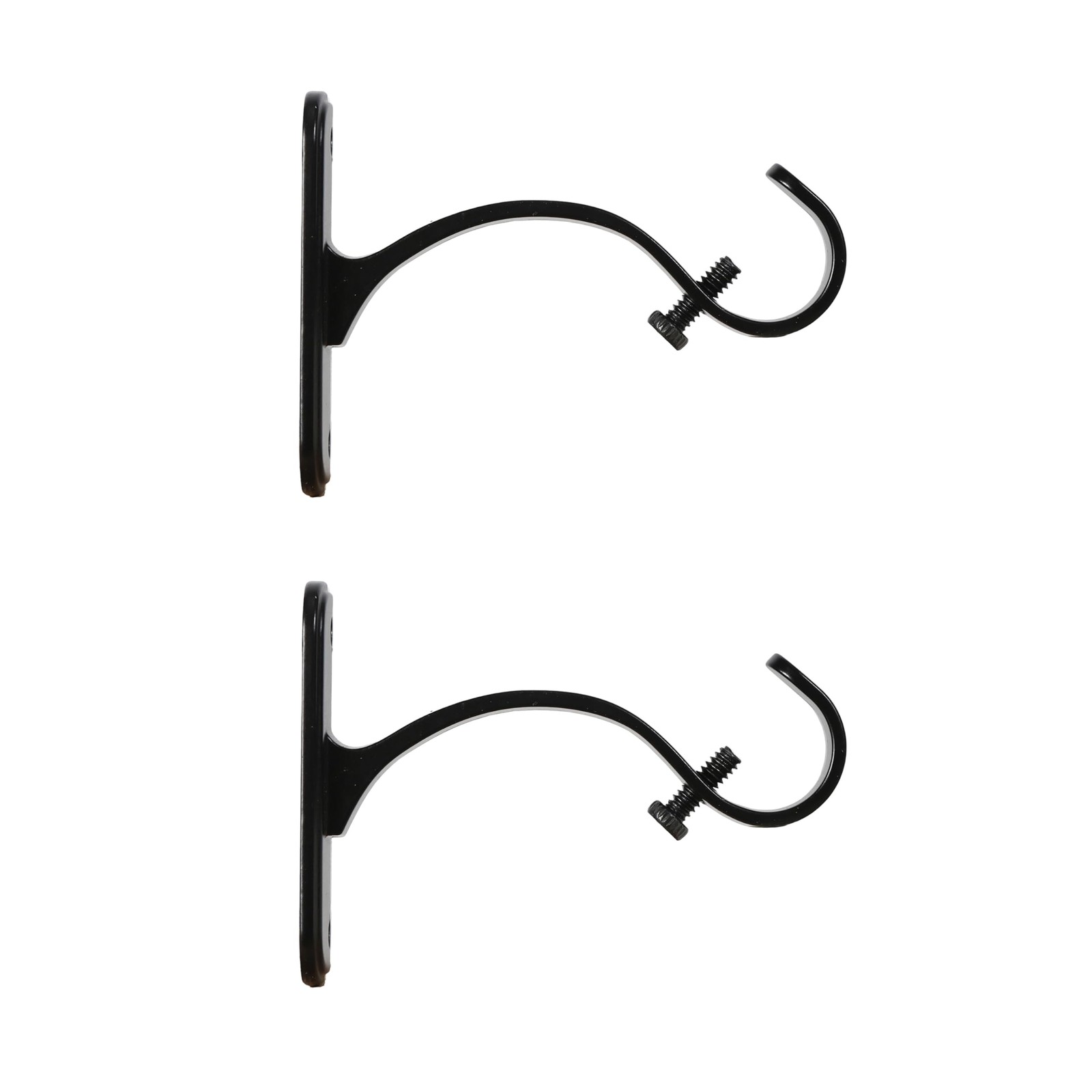 Curtain Rod Mounting Brackets, Wall or Ceiling Mount, 5/8″-3/4″ Diameter, Set…